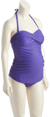 Old Navy Maternity Twist-Front Bandeau Tankini Top
