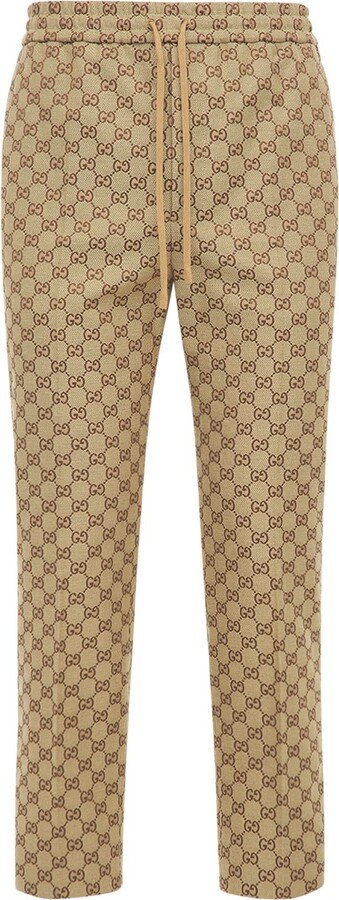 Gucci Web Straight-Leg Trousers - ShopStyle