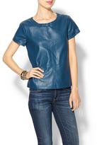 Thumbnail for your product : Vince Tinley Road Colored Vegan Leather Tee