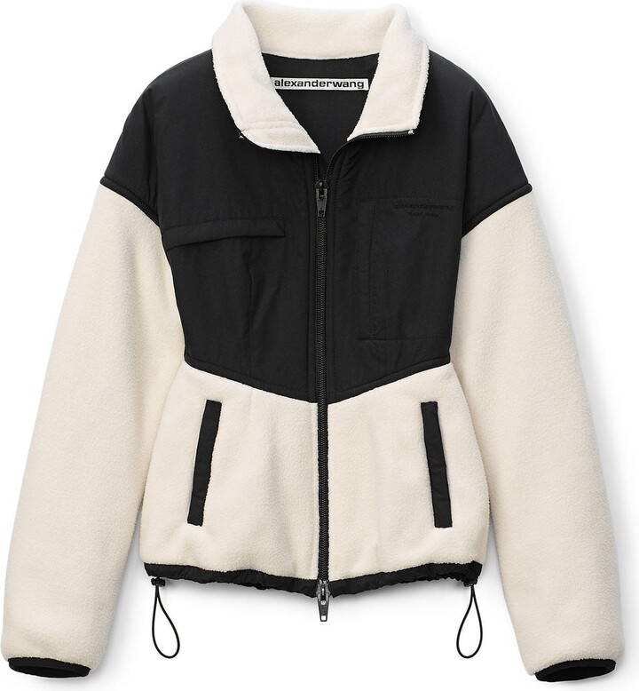 fleece lined nylon jacket