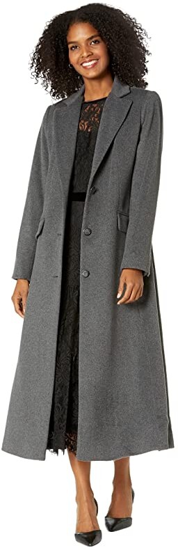 grey maxi coat