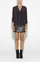 Thumbnail for your product : Nicole Miller Sandwash Silk Top