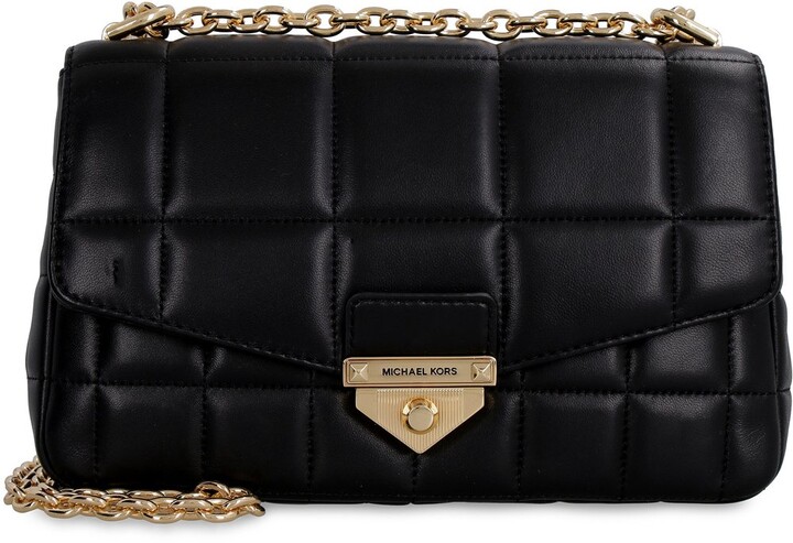 michael michael kors soho quilted leather bag charm