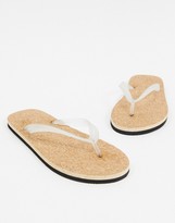 sole cork flip flops mens