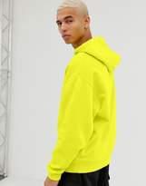 Thumbnail for your product : ASOS Design DESIGN oversized hoodie in lime green