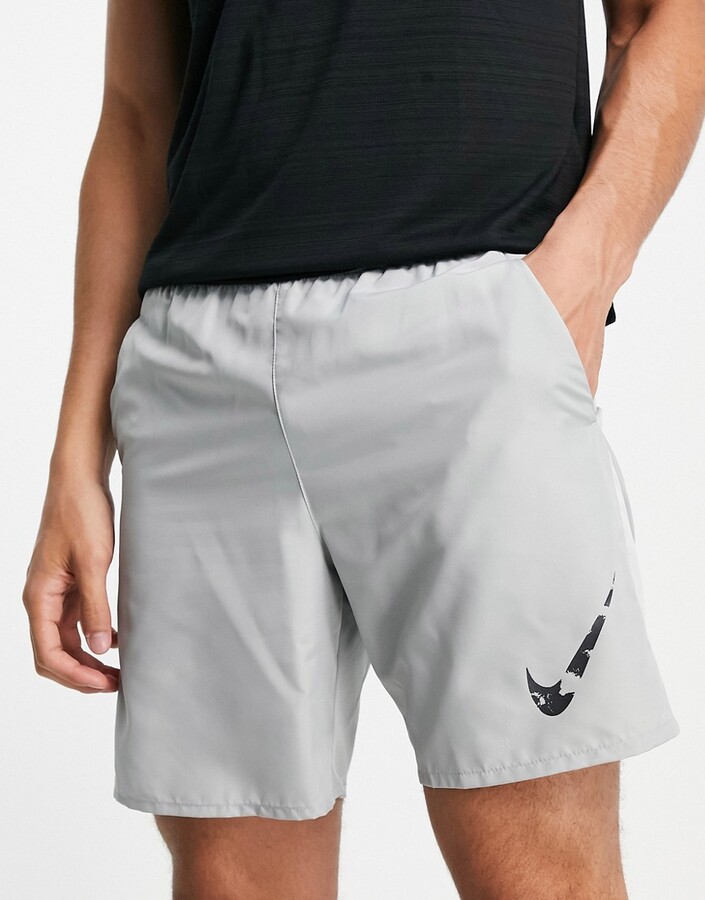 Nike Running Dri-FIT 7-Inch color block shorts in gray - ShopStyle