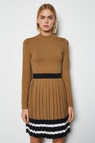 Thumbnail for your product : Karen Millen Sporty Stripe Pleat Knit Dress