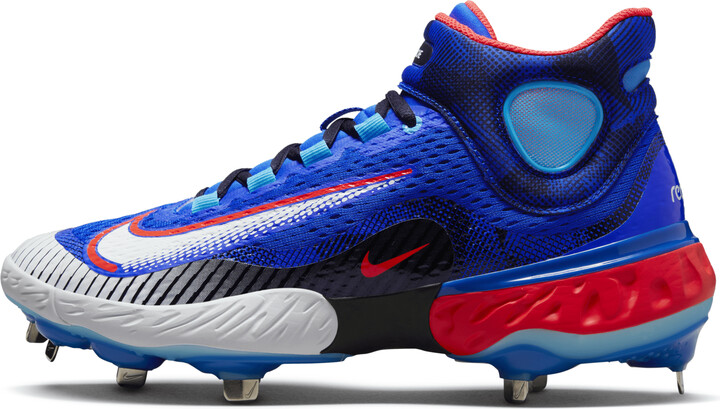 Nike Men's Alpha Huarache Elite 4 Mid Premium Baseball Cleats in Blue -  ShopStyle Performance Sneakers