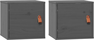 Ophelia & Co. Wall Cabinet Set Of 2 Solid Pine Wood Engineered Wood