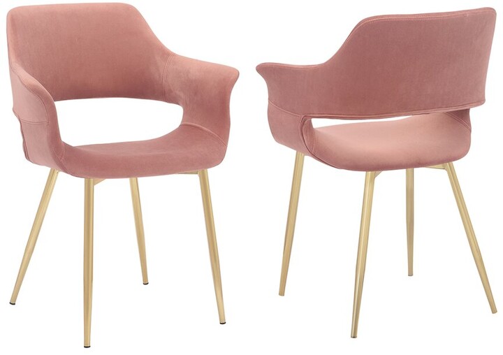 Armen Living Gigi Velvet Dining Room Chair
