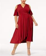 Thumbnail for your product : Soprano Trendy Plus Size Cold-Shoulder Dress