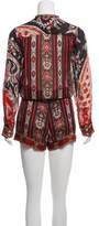 Thumbnail for your product : Etoile Isabel Marant Printed Long Sleeve Romper