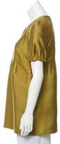 Thumbnail for your product : Burberry Metallic Short Sleeve Tunic