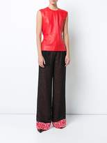 Thumbnail for your product : Derek Lam Sleeveless Shell With Crepe Back