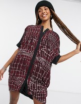 Thumbnail for your product : Religion shirt dress in animal jacquard print