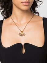 Thumbnail for your product : Versace Medusa Fan pendant necklace