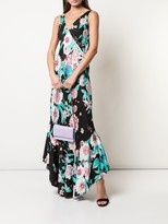 Thumbnail for your product : Dvf Diane Von Furstenberg deep V-neck floral print dress