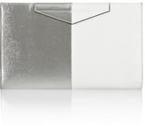 Thumbnail for your product : Fendi Two-tone textured-leather clutch