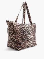 Thumbnail for your product : Ganni Leopard-print Recycled-shell Tote Bag - Leopard
