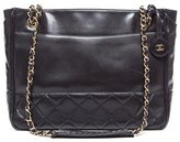 Thumbnail for your product : Chanel Pre-Owned Black Lambskin Vintage Bottom Quilted Shoulder Bag
