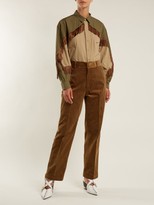 Thumbnail for your product : Toga Scallop-edge Cotton-corduroy Trousers - Camel