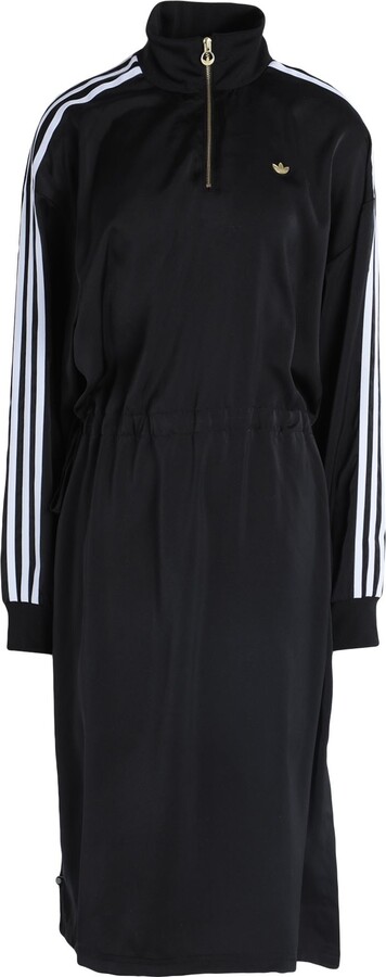 adidas Rib Dress Midi Dress Black - ShopStyle