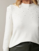 Thumbnail for your product : Ever New Frida Scattered Pearl Knit Sweater