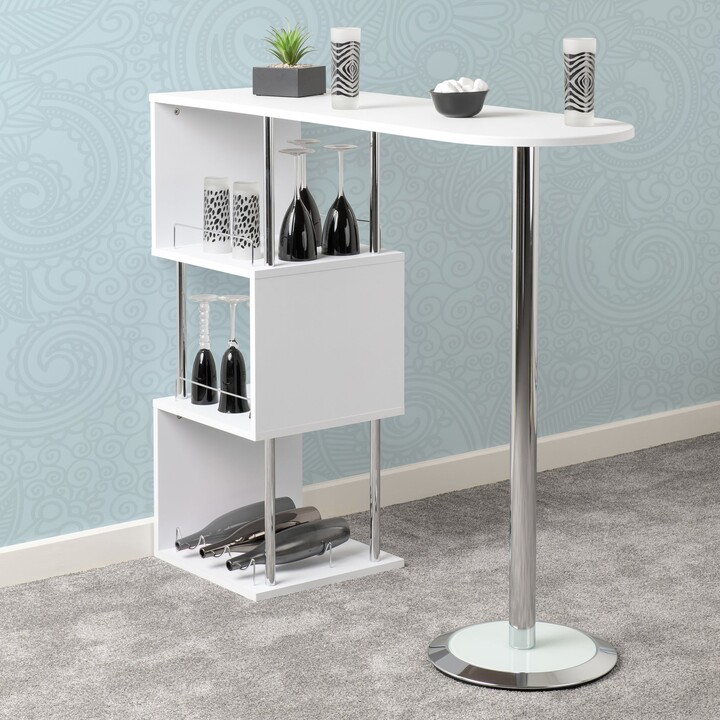 Dunelm Charisma 2 Seater Rectangular Bar Table White ShopStyle