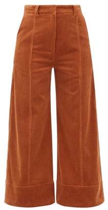 Dodo Bar Or Ivy Cotton-blend Corduroy Wide-leg Trousers - Brown