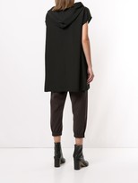 Thumbnail for your product : Rick Owens Short-Sleeved Loose-Fit Hoodie
