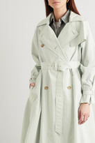 Thumbnail for your product : Max Mara Falster Cotton-blend Trench Coat - Light green