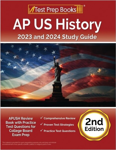 Test Prep Books AP US History 2023 and 2024 Study Guide - by Joshua Rueda (Paperback)