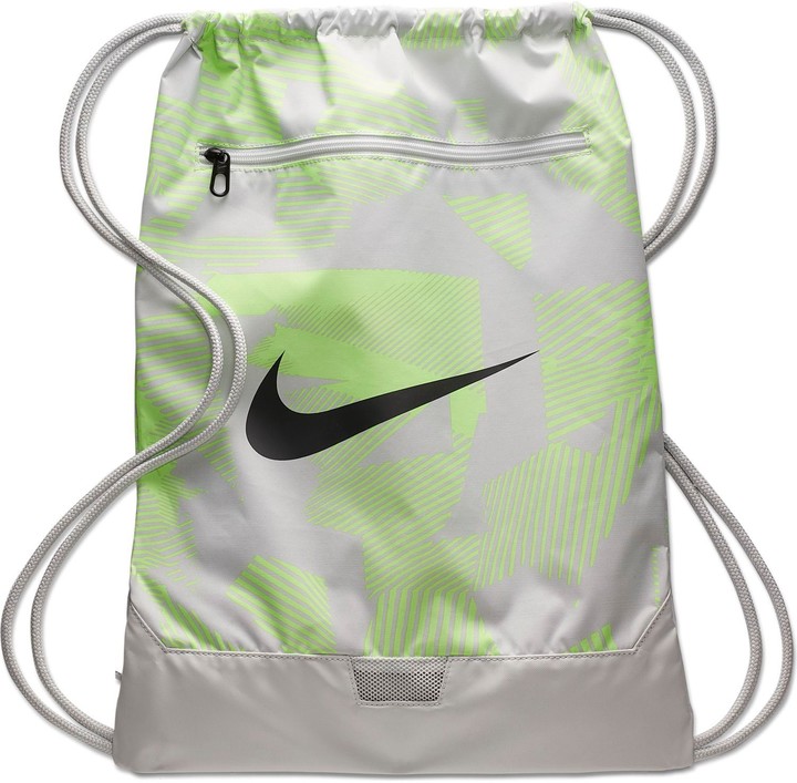 nike drawstring bag green