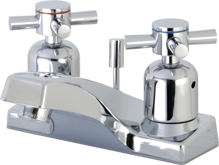 Kingston Brass FB201DX 4 in. Centerset Mounted Bathroom Faucet, Polished Chrome