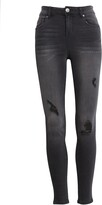 Thumbnail for your product : 1822 Denim High Waist Destructed Ankle Jeans
