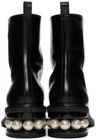 Thumbnail for your product : Nicholas Kirkwood Black Casati Pearl 35mm Combat Boots