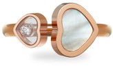 Thumbnail for your product : Chopard Happy Hearts 18K Rose Gold, Diamond & Mother-Of-Pearl Ring