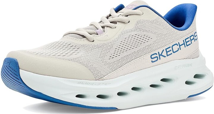 Skechers Max Cushioning Glide Step Fairmont Women's Shoes Taupe : 9 B - Medium Textile