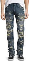 Thumbnail for your product : PRPS Super-Distressed Rip Repair Denim Jeans, Indigo