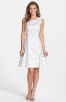 Thumbnail for your product : Maggy London Beaded Jacquard Fit & Flare Dress