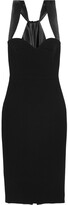 Thumbnail for your product : Victoria Beckham Satin-trimmed Crepe Dress