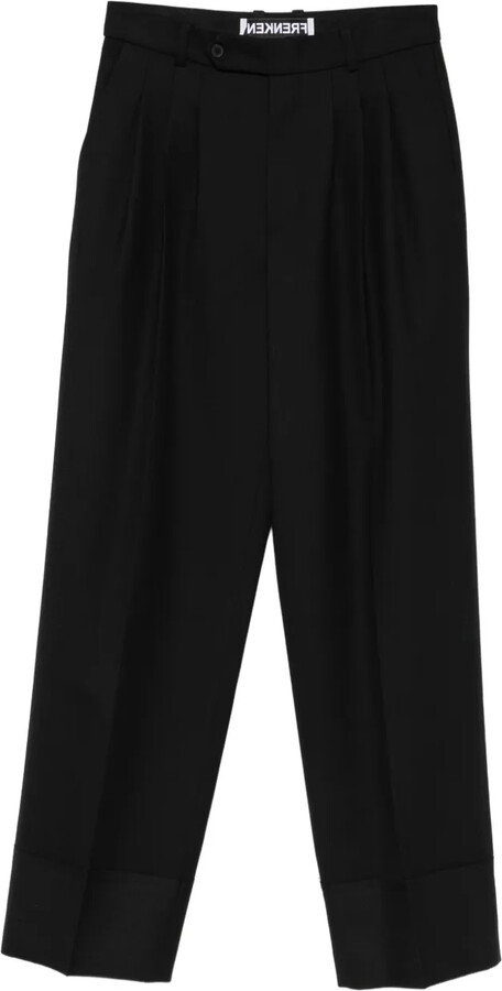 Frenken Crag pleated cuffed trousers