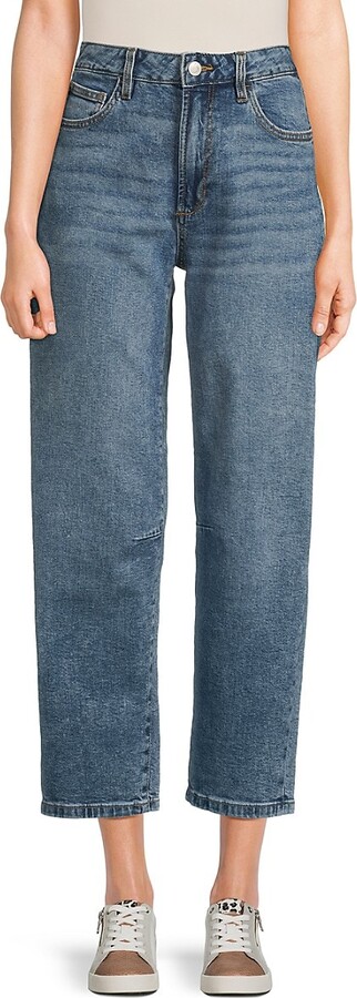Relaxed Barrel Ankle Jeans
