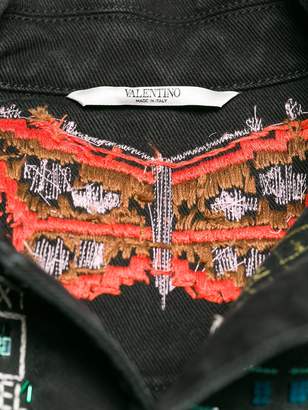 Valentino embroidered denim jacket