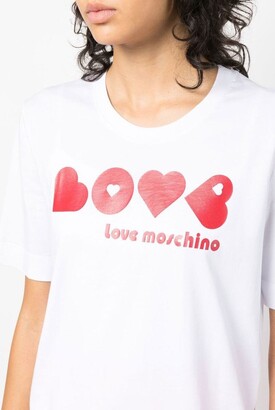 Love Moschino T-shirt with logo print - ShopStyle