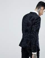 Thumbnail for your product : Noose & Monkey Super Skinny Suit Jacket In Flocking