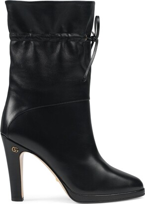 Gucci Drawstring-Tie Ankle Boots