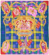 Thumbnail for your product : Versace Pre-Owned 1990s The Clans print silk scarf