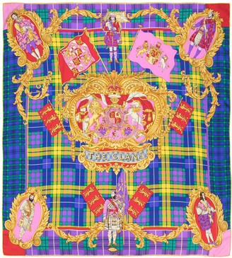 Versace Pre-Owned 1990s The Clans print silk scarf
