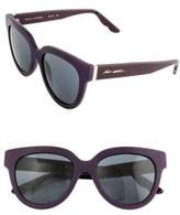 Thumbnail for your product : Brian Atwood 52mm Oval Leather Sunglasses